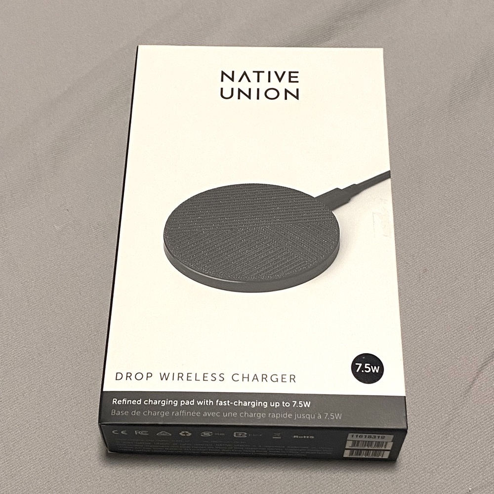 Native Union Drop Wireless Charger - never used!